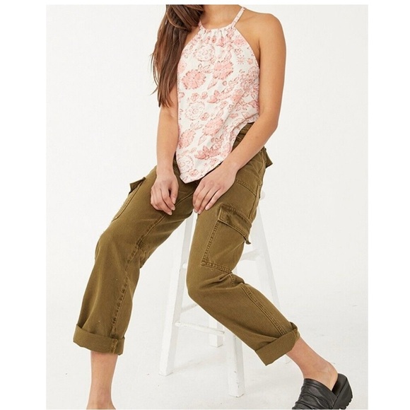 Free People Pink Floral Daisy Tank Top - Picture 2 of 10